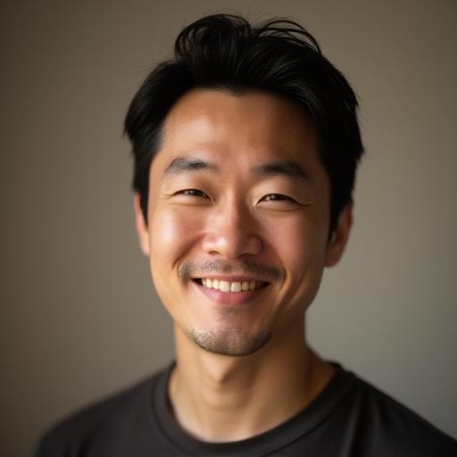 Portrait of Daniel Cho, meditation guide and sound engineer
